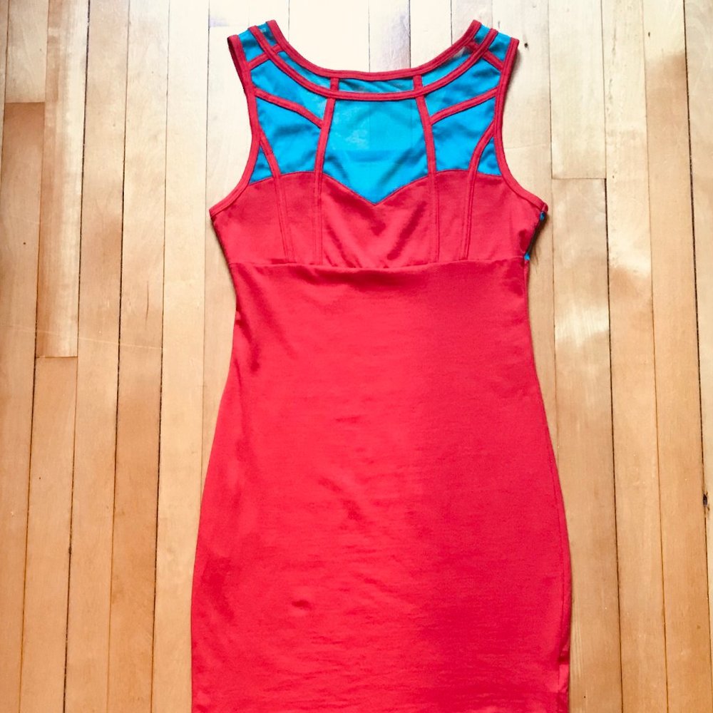 Motel Rocks bodycon cage mini dress. Small.
